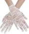 SATINIOR Women Lace Gloves Tea Party Short Lace Gloves Courtesy Dressy Gloves for Wedding Dinner Party...